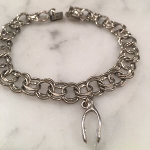 Sterling silver charm bracelet